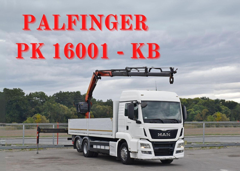 MAN TGS 26.440 * PRITSCHE 6,90 m + PK 16001 - K - شاحنات مسطحة, شاحنة كرين: صور 1 MAN TGS 26.440 * PRITSCHE 6,90 m + PK 16001 - K - شاحنات مسطحة, شاحنة كرين: صور 1