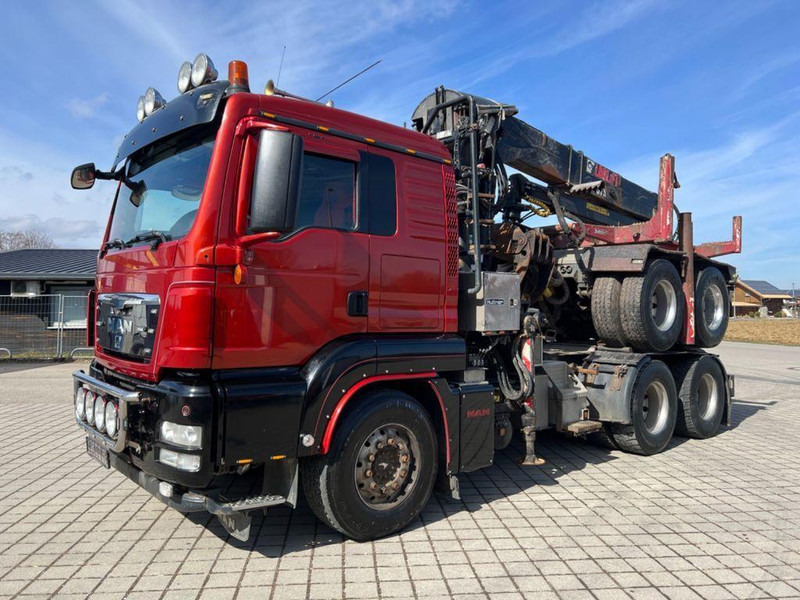 MAN TGS 26.540 6x4 Darus nyergesvontató + rönkszállító pótkocsi Logl - شاحنة جرار: صور 3 MAN TGS 26.540 6x4 Darus nyergesvontató + rönkszállító pótkocsi Logl - شاحنة جرار: صور 3
