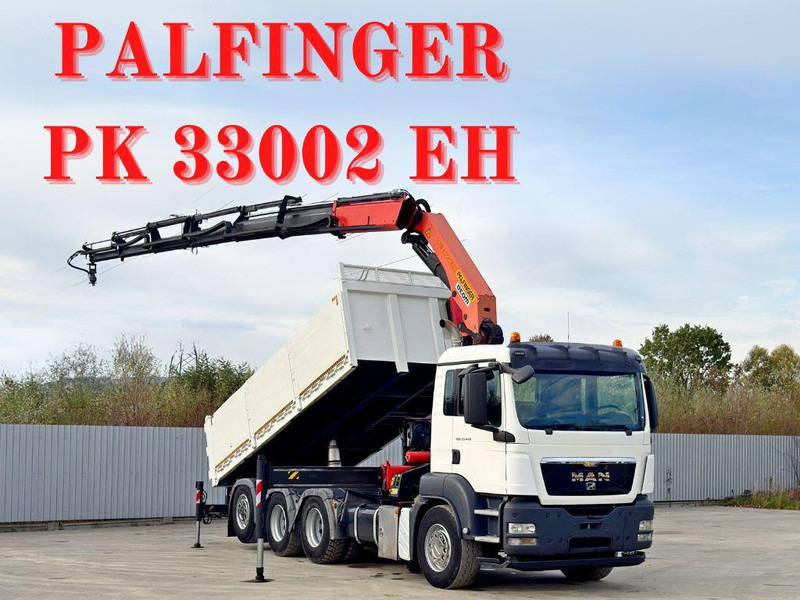 MAN TGS 35.440 * PALFINGER PK 33002 EH +FUNK / 8x4 - قلابات, شاحنة كرين: صور 1 MAN TGS 35.440 * PALFINGER PK 33002 EH +FUNK / 8x4 - قلابات, شاحنة كرين: صور 1