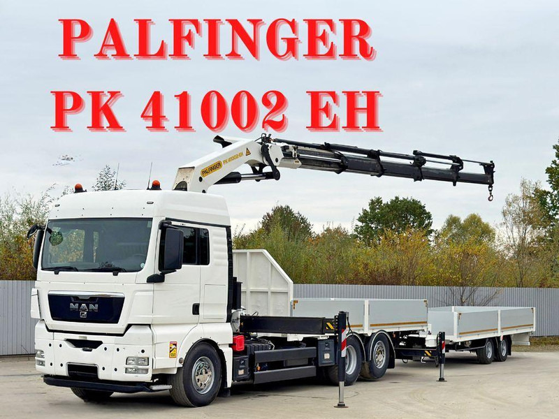 MAN TGX 26.440 * PK 41002-EH + FUNK + Anhänger*TOP - شاحنات مسطحة, شاحنة كرين: صور 1 MAN TGX 26.440 * PK 41002-EH + FUNK + Anhänger*TOP - شاحنات مسطحة, شاحنة كرين: صور 1