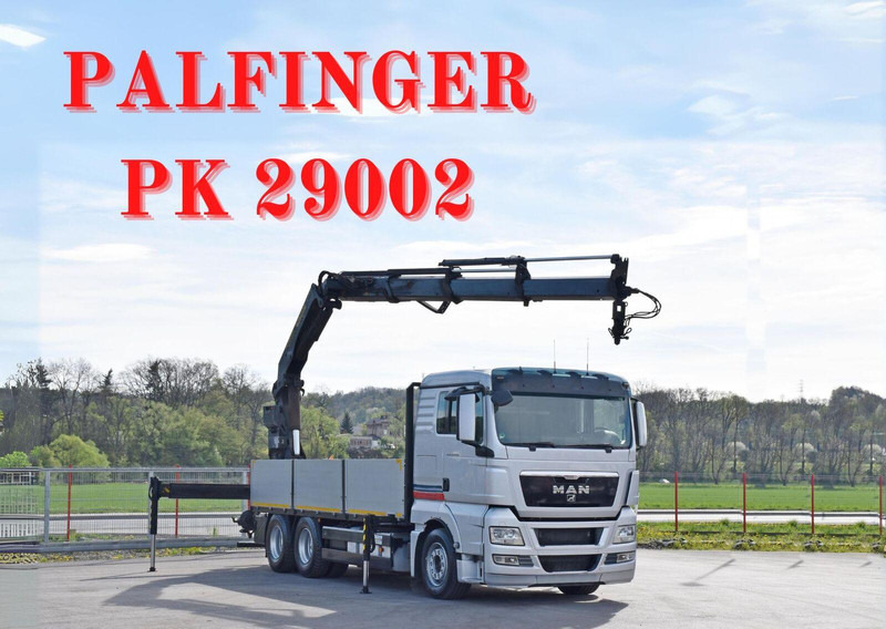 MAN TGX 26.440 Pritsche 6,40 m* PK 29002+FUNK *6x4 - شاحنات مسطحة, شاحنة كرين: صور 1 MAN TGX 26.440 Pritsche 6,40 m* PK 29002+FUNK *6x4 - شاحنات مسطحة, شاحنة كرين: صور 1