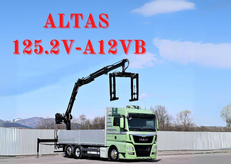 MAN TGX 26.440 Pritsche 6,60 m* ATLAS 125.2V-A12VB - شاحنات مسطحة, شاحنة كرين: صور 1 MAN TGX 26.440 Pritsche 6,60 m* ATLAS 125.2V-A12VB - شاحنات مسطحة, شاحنة كرين: صور 1