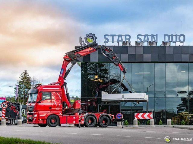 MAN TGX 28.500 6x2 HMF 5020K-RC Fly Jib Crane - شاحنة جرار: صور 1 MAN TGX 28.500 6x2 HMF 5020K-RC Fly Jib Crane - شاحنة جرار: صور 1