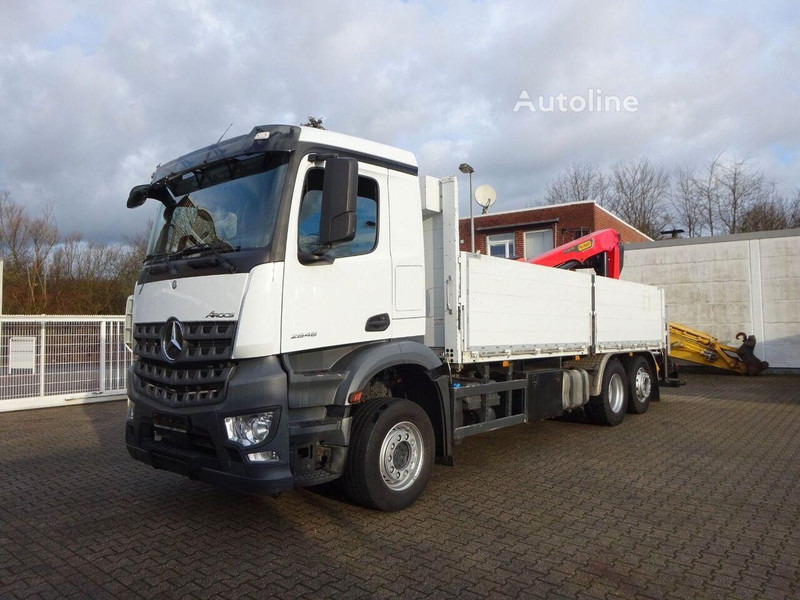 Mercedes-Benz 2648 - Flatbed+crane - شاحنات مسطحة, شاحنة كرين: صور 1 Mercedes-Benz 2648 - Flatbed+crane - شاحنات مسطحة, شاحنة كرين: صور 1