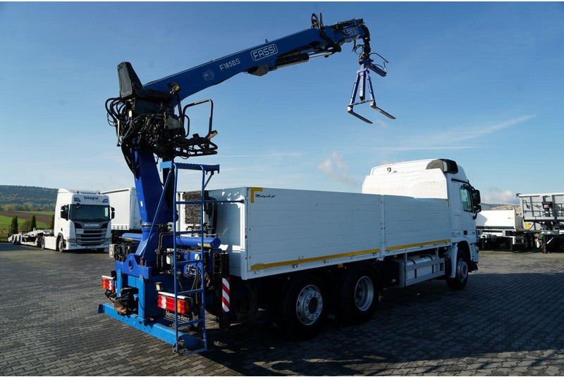 Mercedes-Benz ACTROS 2548 / 6x2 / BURTOWA - 6,5 M / OŚ PODNOSZONA / HDS FASSI - شاحنات مسطحة, شاحنة كرين: صور 4 Mercedes-Benz ACTROS 2548 / 6x2 / BURTOWA - 6,5 M / OŚ PODNOSZONA / HDS FASSI - شاحنات مسطحة, شاحنة كرين: صور 4