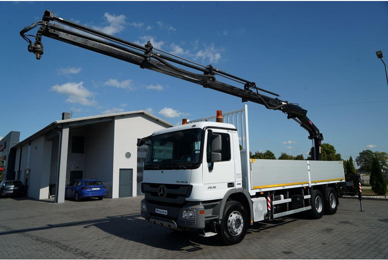 Mercedes-Benz ACTROS 2636 / 6x4 / SKRZYNIOWY 7 M + HDS HIAB - WYSÓW 12,6 M / - شاحنات مسطحة, شاحنة كرين: صور 2 Mercedes-Benz ACTROS 2636 / 6x4 / SKRZYNIOWY 7 M + HDS HIAB - WYSÓW 12,6 M / - شاحنات مسطحة, شاحنة كرين: صور 2