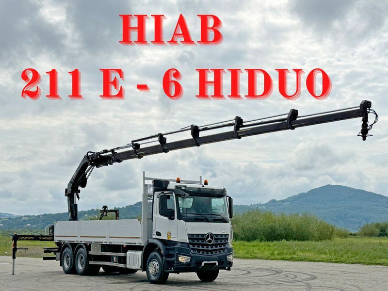 Mercedes-Benz ACTROS 2636 * HIAB 211 E-6 HIDUO/FUNK *6x4 - شاحنات مسطحة, شاحنة كرين: صور 1 Mercedes-Benz ACTROS 2636 * HIAB 211 E-6 HIDUO/FUNK *6x4 - شاحنات مسطحة, شاحنة كرين: صور 1