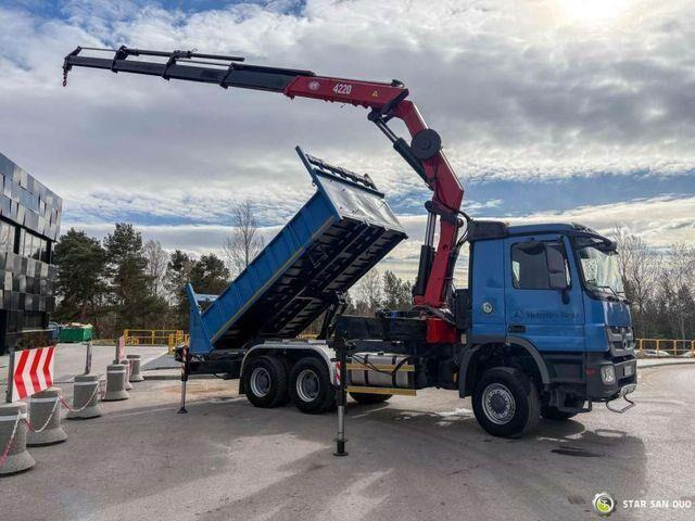 Mercedes-Benz ACTROS 3341 6x6 HMF 4220 K4 CRANE KIPPER - قلابات, شاحنة كرين: صور 1 Mercedes-Benz ACTROS 3341 6x6 HMF 4220 K4 CRANE KIPPER - قلابات, شاحنة كرين: صور 1