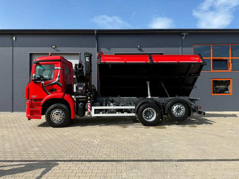 قلابات, شاحنة كرين Mercedes-Benz AROCS 2532 // E6 // wywrotka 3-Stronna + HIAB HIDUO 158 B-2 // 6: صور 10