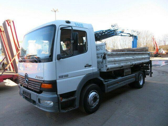 Mercedes-Benz ATEGO 1218 - قلابات, شاحنة كرين: صور 3 Mercedes-Benz ATEGO 1218 - قلابات, شاحنة كرين: صور 3