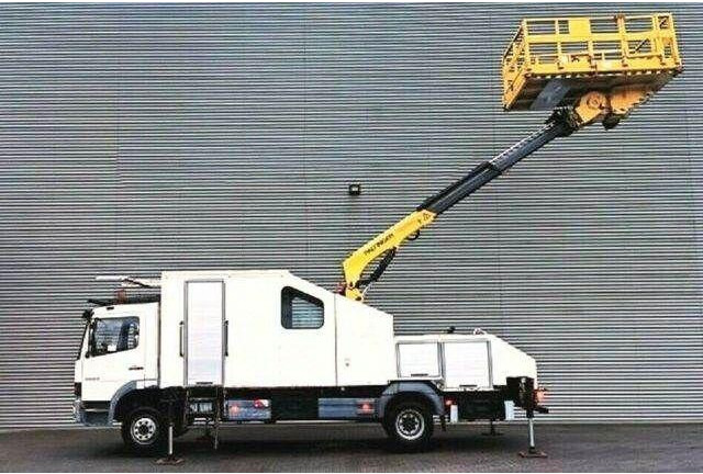 Mercedes-Benz ATEGO 1323 PK 8000T RAIL Platform - شاحنة, شاحنة كرين: صور 1 Mercedes-Benz ATEGO 1323 PK 8000T RAIL Platform - شاحنة, شاحنة كرين: صور 1