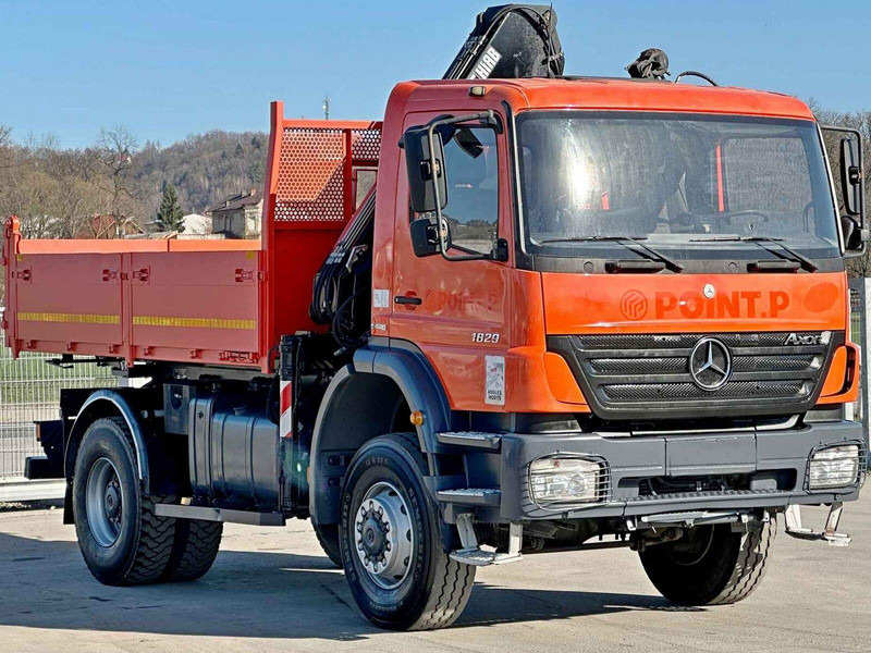 Mercedes-Benz AXOR 1829 * HIAB 1111 HIDUO + FUNK * TOP * 4x4 - قلابات, شاحنة كرين: صور 4 Mercedes-Benz AXOR 1829 * HIAB 1111 HIDUO + FUNK * TOP * 4x4 - قلابات, شاحنة كرين: صور 4