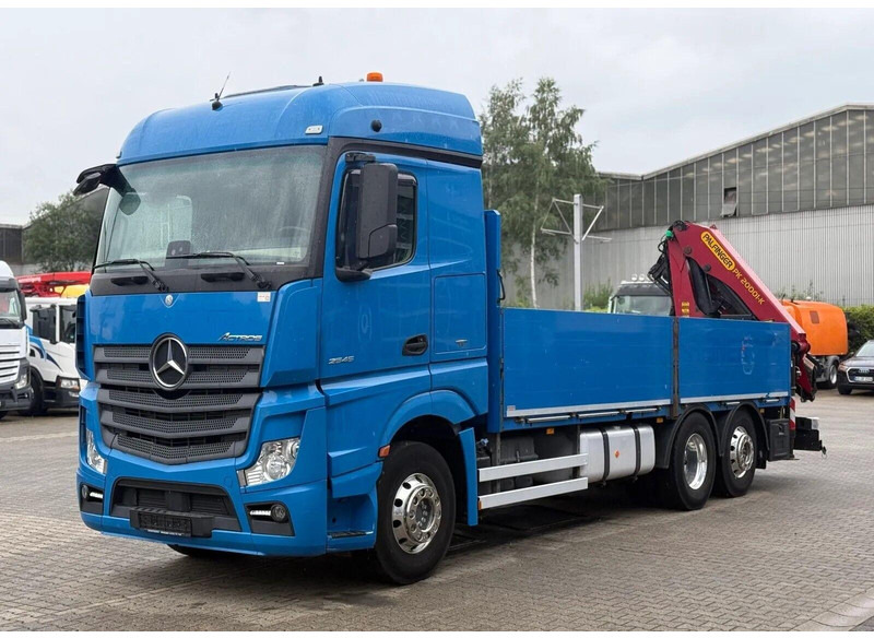Mercedes-Benz Actros 2545 - Flatbed + crane 6x2 - شاحنات مسطحة, شاحنة كرين: صور 1 Mercedes-Benz Actros 2545 - Flatbed + crane 6x2 - شاحنات مسطحة, شاحنة كرين: صور 1