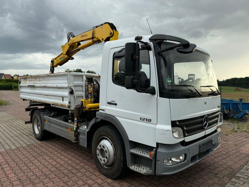 Mercedes-Benz Atego 1218 Meiller Kipper / Kran / Greifer - قلابات, شاحنة كرين: صور 1 Mercedes-Benz Atego 1218 Meiller Kipper / Kran / Greifer - قلابات, شاحنة كرين: صور 1