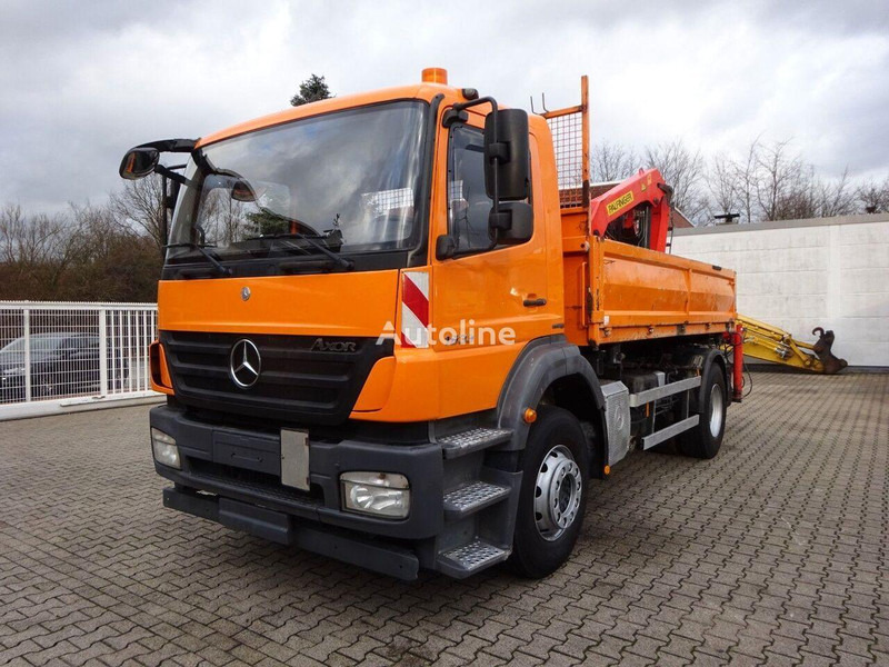 Mercedes-Benz Axor 1833 - 2 way tipper+crane - قلابات, شاحنة كرين: صور 1 Mercedes-Benz Axor 1833 - 2 way tipper+crane - قلابات, شاحنة كرين: صور 1