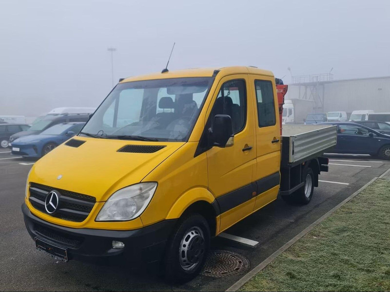 Mercedes-Benz Sprinter 519 CDI Doka - Flatbed truck + crane - شاحنات مسطحة, شاحنة كرين: صور 1 Mercedes-Benz Sprinter 519 CDI Doka - Flatbed truck + crane - شاحنات مسطحة, شاحنة كرين: صور 1