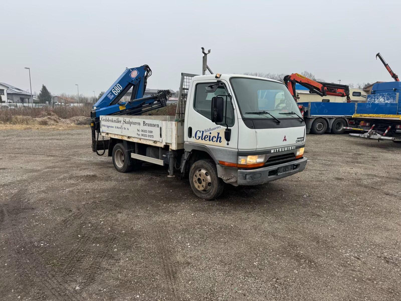 Mitsubishi Canter FE649 - Flatbed truck + crane - شاحنات مسطحة, شاحنة كرين: صور 2 Mitsubishi Canter FE649 - Flatbed truck + crane - شاحنات مسطحة, شاحنة كرين: صور 2