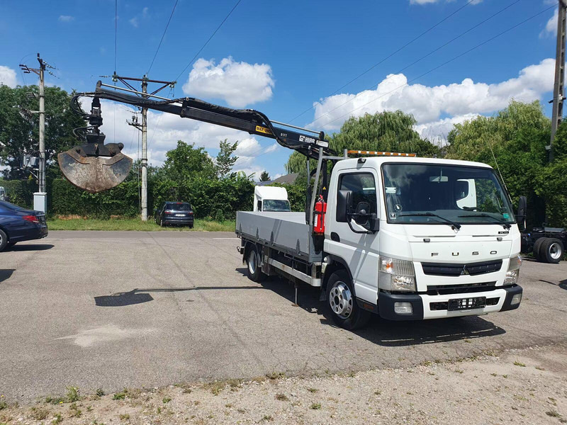Mitsubishi Fuso Canter 7C15 - Flatbed truck + crane - شاحنات مسطحة, شاحنة كرين: صور 2 Mitsubishi Fuso Canter 7C15 - Flatbed truck + crane - شاحنات مسطحة, شاحنة كرين: صور 2