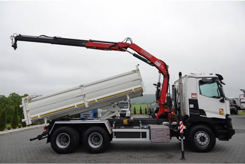 Renault C 380 / 6x4 / WYWROTKA 3 STRONNA + HDS FASSI F135 / HYDROBURTA - قلابات, شاحنة كرين: صور 5 Renault C 380 / 6x4 / WYWROTKA 3 STRONNA + HDS FASSI F135 / HYDROBURTA - قلابات, شاحنة كرين: صور 5