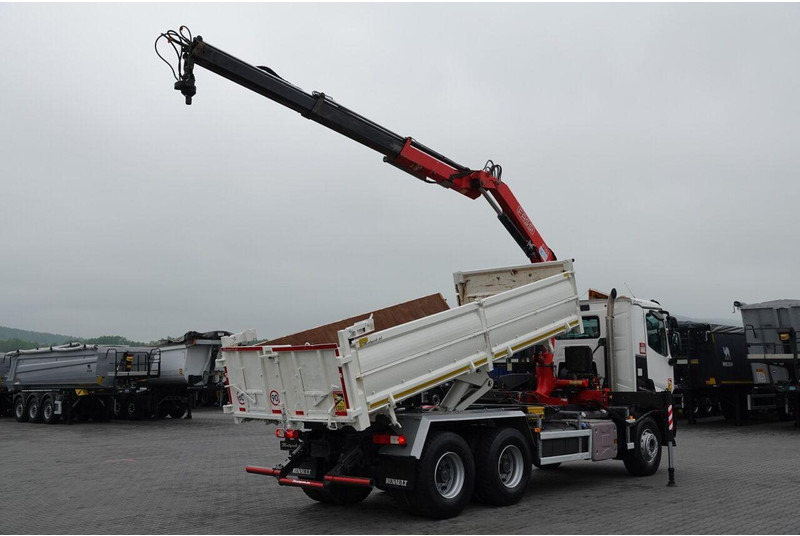 Renault C 380 / 6x4 / WYWROTKA 3 STRONNA + HDS FASSI F135 / HYDROBURTA - قلابات, شاحنة كرين: صور 4 Renault C 380 / 6x4 / WYWROTKA 3 STRONNA + HDS FASSI F135 / HYDROBURTA - قلابات, شاحنة كرين: صور 4