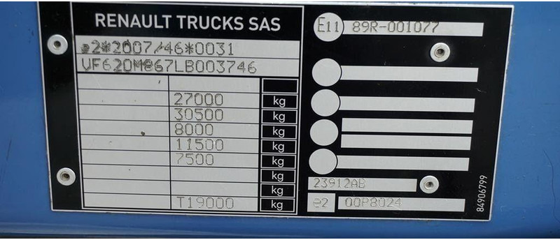 شاحنة ستارة Renault D 320 / EURO 6 / FIRANKA + WINDA / 21 PALET / ŁAD. 16 530 KG: صور 11 شاحنة ستارة Renault D 320 / EURO 6 / FIRANKA + WINDA / 21 PALET / ŁAD. 16 530 KG: صور 11