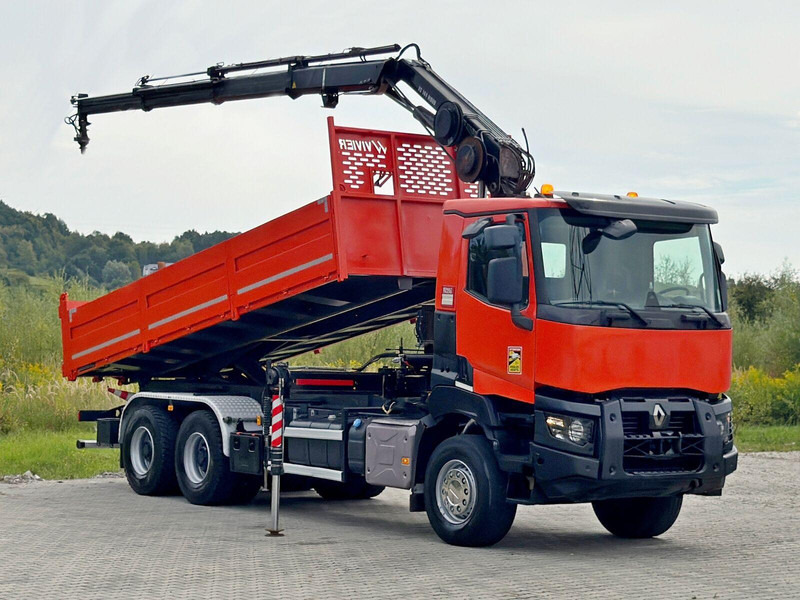 Renault K 380 * HIAB 144 BS - 3 HIDUO + FUNK * 6x4 * TOP - قلابات, شاحنة كرين: صور 2 Renault K 380 * HIAB 144 BS - 3 HIDUO + FUNK * 6x4 * TOP - قلابات, شاحنة كرين: صور 2