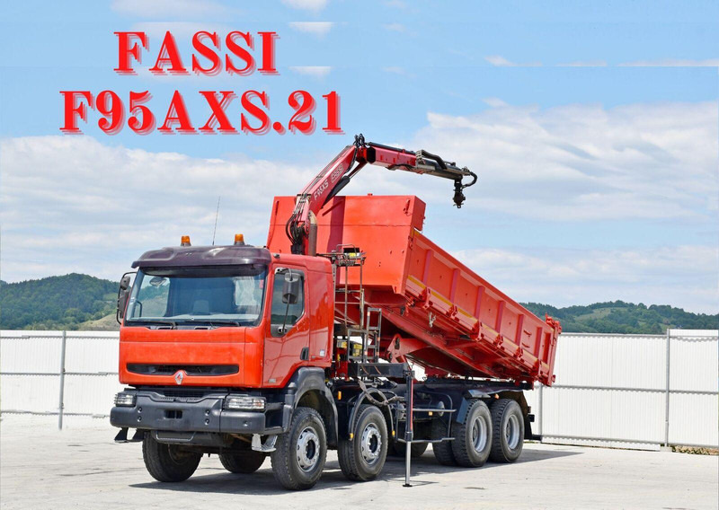 Renault KERAX 420 DCI Kipper 6,30m+FASSI F95AXS.21+FUNK - قلابات, شاحنة كرين: صور 1 Renault KERAX 420 DCI Kipper 6,30m+FASSI F95AXS.21+FUNK - قلابات, شاحنة كرين: صور 1