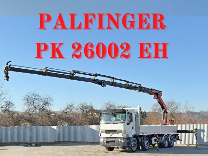 Renault Premium 430 DXI * PRITSCHE 7,40m *PK 26002 EH - شاحنات مسطحة, شاحنة كرين: صور 1 Renault Premium 430 DXI * PRITSCHE 7,40m *PK 26002 EH - شاحنات مسطحة, شاحنة كرين: صور 1