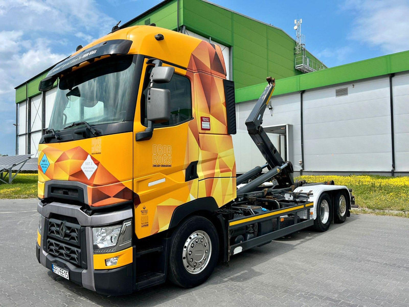 Renault T Solo ohne Abrollkipper oder Meiller-Haken - شاحنات مسطحة, شاحنة كرين: صور 1 Renault T Solo ohne Abrollkipper oder Meiller-Haken - شاحنات مسطحة, شاحنة كرين: صور 1
