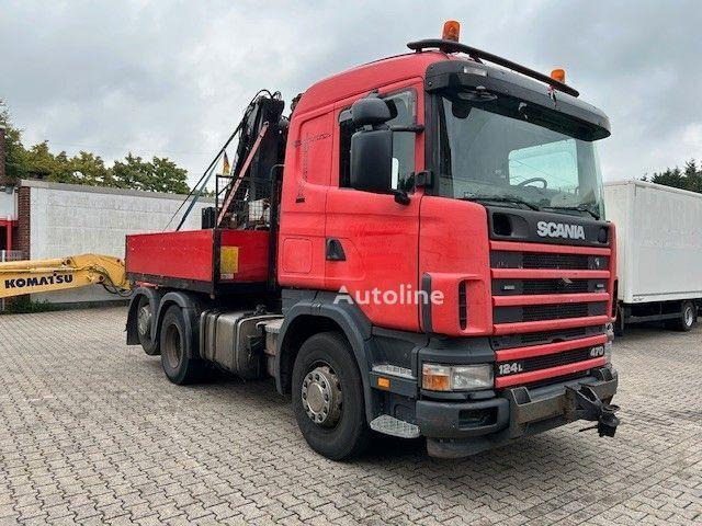 Scania 124 L 470 - Flatbed + crane - شاحنات مسطحة, شاحنة كرين: صور 2 Scania 124 L 470 - Flatbed + crane - شاحنات مسطحة, شاحنة كرين: صور 2