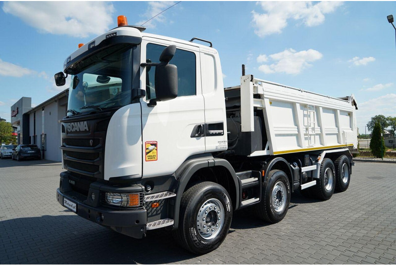 Scania G 410 / 8X4 / ZABUDOWA SAMOWYŁADOWCZA DO ASFALTU / 2X HYDROKLAPA - العامل بالقار: صور 2 Scania G 410 / 8X4 / ZABUDOWA SAMOWYŁADOWCZA DO ASFALTU / 2X HYDROKLAPA - العامل بالقار: صور 2