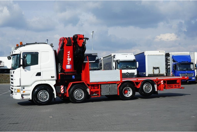 Scania G 480 / 8 X 2 / SKRZYNIOWY + HDS / HMF THOR - O K6 + JIB FJ 2000 - شاحنات مسطحة, شاحنة كرين: صور 4 Scania G 480 / 8 X 2 / SKRZYNIOWY + HDS / HMF THOR - O K6 + JIB FJ 2000 - شاحنات مسطحة, شاحنة كرين: صور 4