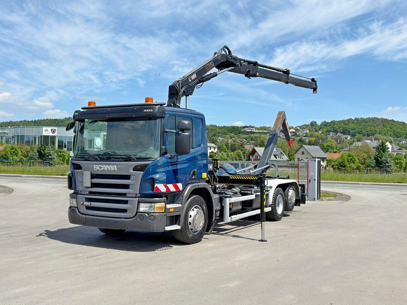 Scania P 360 * ABROLLKIPPER * HIAB 111 BS -2 HIDUO/FUNK - شاحنة ذات الخطاف, شاحنة كرين: صور 2 Scania P 360 * ABROLLKIPPER * HIAB 111 BS -2 HIDUO/FUNK - شاحنة ذات الخطاف, شاحنة كرين: صور 2
