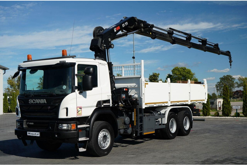 Scania P 410 / 6x4 / WYWROTKA - 6 M + HDS HIAB XS 211 / STEROWANIE RADI - قلابات, شاحنة كرين: صور 5 Scania P 410 / 6x4 / WYWROTKA - 6 M + HDS HIAB XS 211 / STEROWANIE RADI - قلابات, شاحنة كرين: صور 5