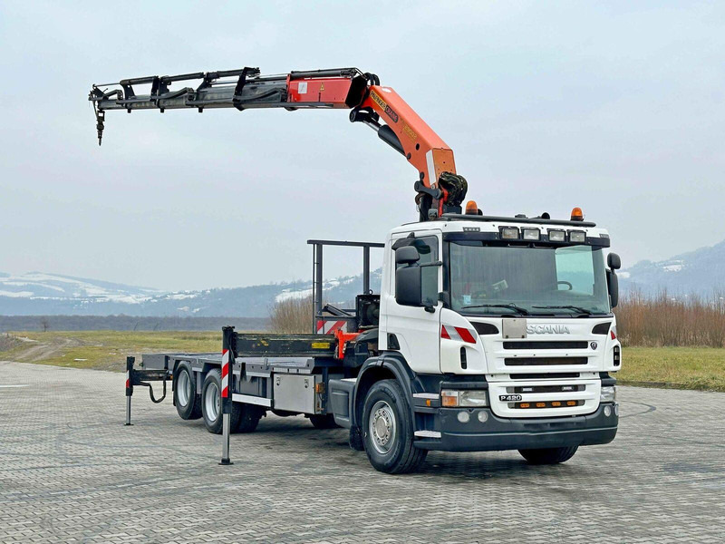 Scania P 420* PLATFORM 6,80m * PK 29002+FUNK * TOP - شاحنات مسطحة, شاحنة كرين: صور 2 Scania P 420* PLATFORM 6,80m * PK 29002+FUNK * TOP - شاحنات مسطحة, شاحنة كرين: صور 2