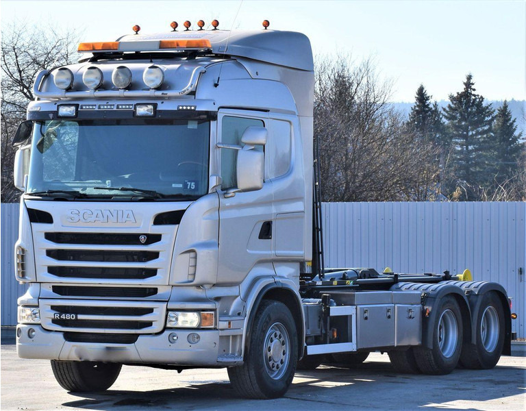 Scania R 480 Abrollkipper * 6x4 * Top Zustand ! - شاحنة ذات الخطاف: صور 4 Scania R 480 Abrollkipper * 6x4 * Top Zustand ! - شاحنة ذات الخطاف: صور 4