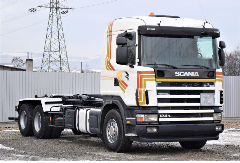 Scania R124 470 Abrollkipper * 6x2 * Motor Problem - شاحنة ذات الخطاف: صور 3 Scania R124 470 Abrollkipper * 6x2 * Motor Problem - شاحنة ذات الخطاف: صور 3