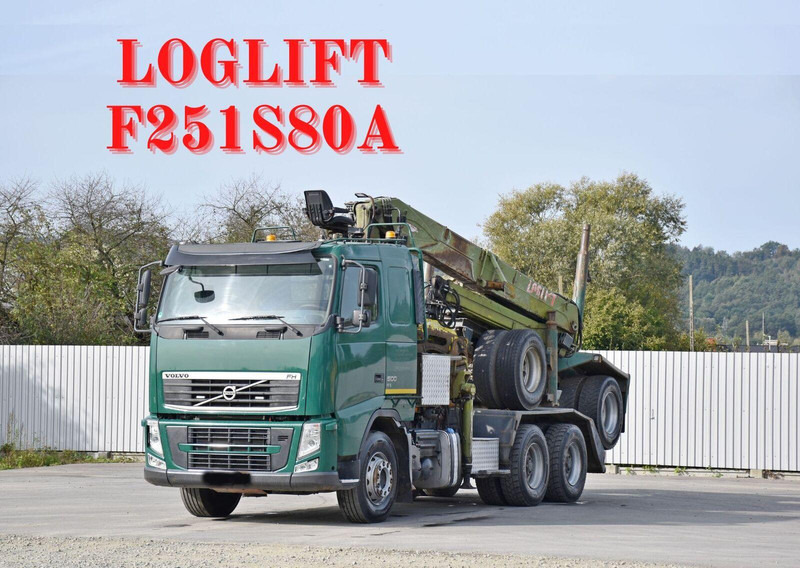 Volvo FH 500 * LOGLIFT F251 S80A + Anhänger /6x4 - شاحنة قطع الأشجار, شاحنة كرين: صور 1 Volvo FH 500 * LOGLIFT F251 S80A + Anhänger /6x4 - شاحنة قطع الأشجار, شاحنة كرين: صور 1