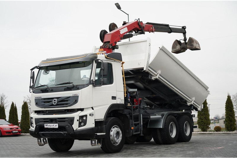 Volvo FMX 380 / 6x4 / WYWROTKA + HDS HMF 1820 K2 / HYDROBURTA / STEROW - قلابات, شاحنة كرين: صور 1 Volvo FMX 380 / 6x4 / WYWROTKA + HDS HMF 1820 K2 / HYDROBURTA / STEROW - قلابات, شاحنة كرين: صور 1