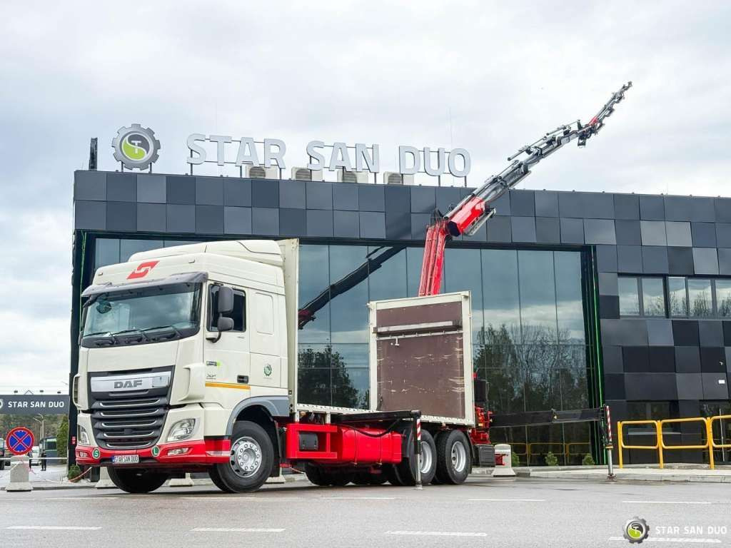 شاحنة كرين DAF  XF 440 6x2 Fassi F365 FLY JIBCranePallet Grippe: صور 7