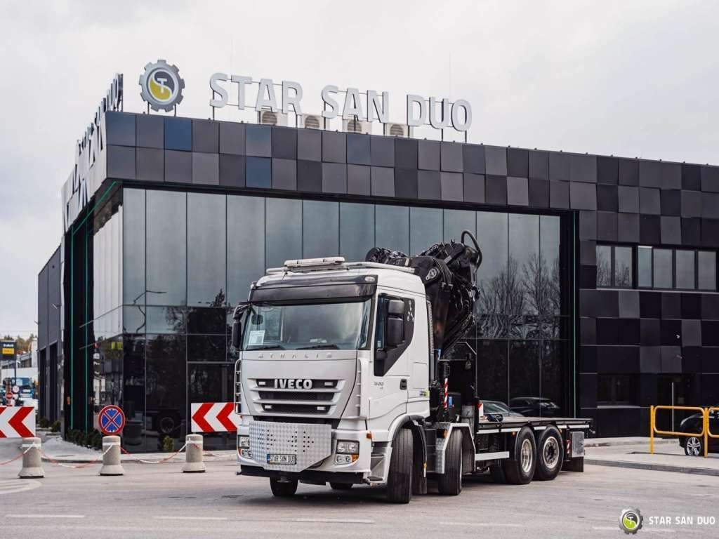 Iveco STRALIS AS320S50Y 8x2 HMF 8520-0K6 FLY JIB Winc - شاحنة كرين: صور 5 Iveco STRALIS AS320S50Y 8x2 HMF 8520-0K6 FLY JIB Winc - شاحنة كرين: صور 5