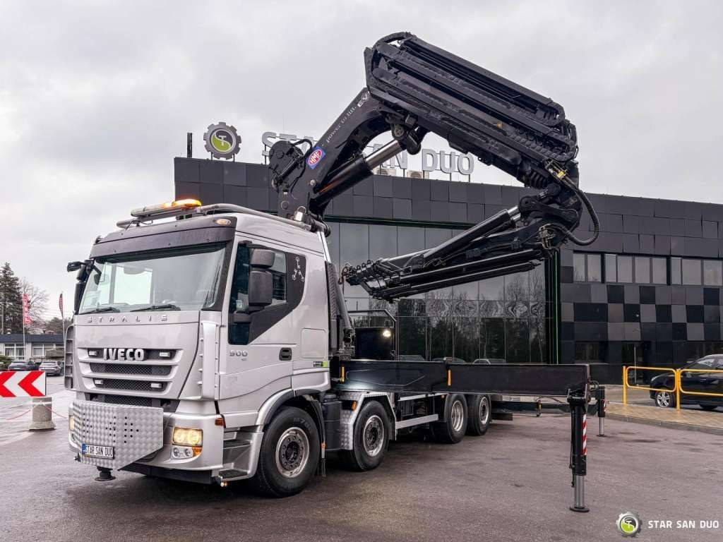 Iveco STRALIS AS320S50Y 8x2 HMF 8520-0K6 FLY JIB Winc - شاحنة كرين: صور 2 Iveco STRALIS AS320S50Y 8x2 HMF 8520-0K6 FLY JIB Winc - شاحنة كرين: صور 2