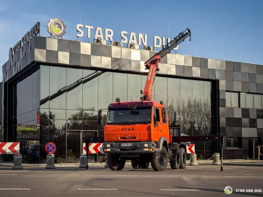 MAN STAR 266 MAN 6x6 PALFINGER PK 18001 Crane Kran - شاحنة كرين: صور 1 MAN STAR 266 MAN 6x6 PALFINGER PK 18001 Crane Kran - شاحنة كرين: صور 1