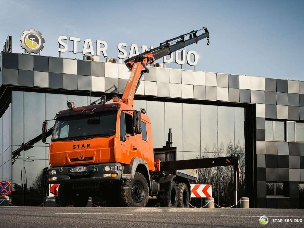 MAN STAR 266 MAN 6x6 PALFINGER PK 18001 Crane Kran - شاحنة كرين: صور 2 MAN STAR 266 MAN 6x6 PALFINGER PK 18001 Crane Kran - شاحنة كرين: صور 2