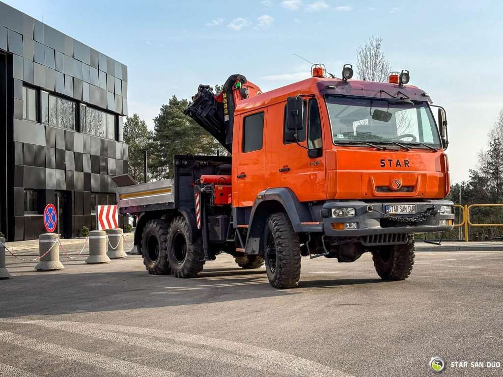 MAN STAR 266 MAN 6x6 PALFINGER PK 18001 Crane Kran - شاحنة كرين: صور 3 MAN STAR 266 MAN 6x6 PALFINGER PK 18001 Crane Kran - شاحنة كرين: صور 3