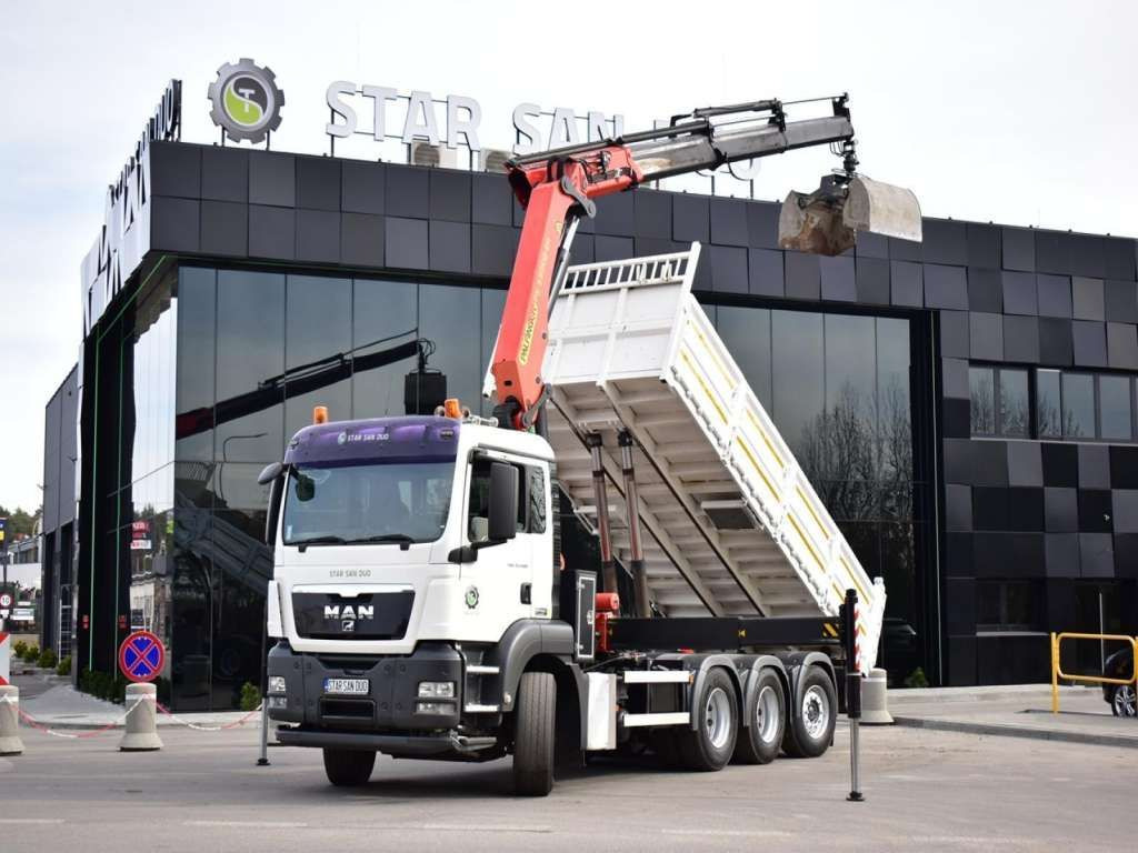 MAN TGS 35.400 8X4 PALFINGER PK 33002 CRANE KIPPER - قلابات: صور 1 MAN TGS 35.400 8X4 PALFINGER PK 33002 CRANE KIPPER - قلابات: صور 1