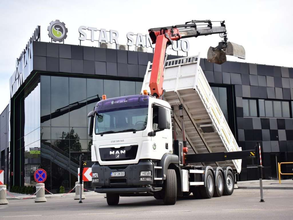 MAN TGS 35.400 8X4 PALFINGER PK 33002 CRANE KIPPER - شاحنة كرين, قلابات: صور 2 MAN TGS 35.400 8X4 PALFINGER PK 33002 CRANE KIPPER - شاحنة كرين, قلابات: صور 2