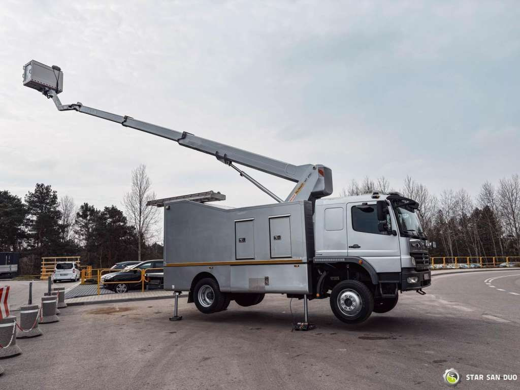 جديد مصاعد الازدهار محمولة على شاحنة Mercedes-Benz  1529 4x4 Atego Lift Palfinger Wumag WT 230: صور 6