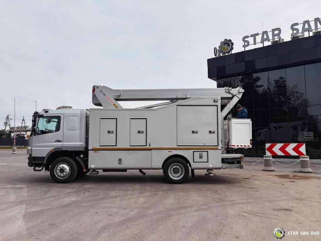 جديد مصاعد الازدهار محمولة على شاحنة Mercedes-Benz  1529 4x4 Atego Lift Palfinger Wumag WT 230: صور 15