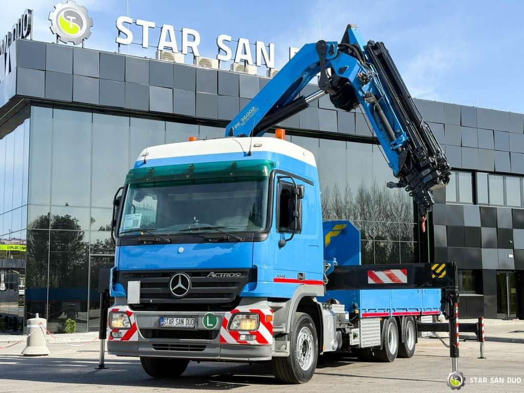 Mercedes-Benz ACTROS 2646L 6x4 PALFINGER 36002 Euro 5 Winch - شاحنة كرين: صور 1 Mercedes-Benz ACTROS 2646L 6x4 PALFINGER 36002 Euro 5 Winch - شاحنة كرين: صور 1